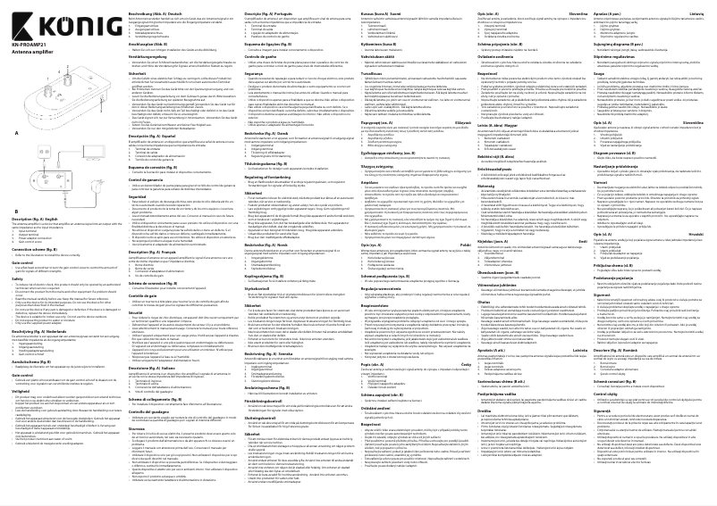 First page image of the manual for KN-PROAMP21