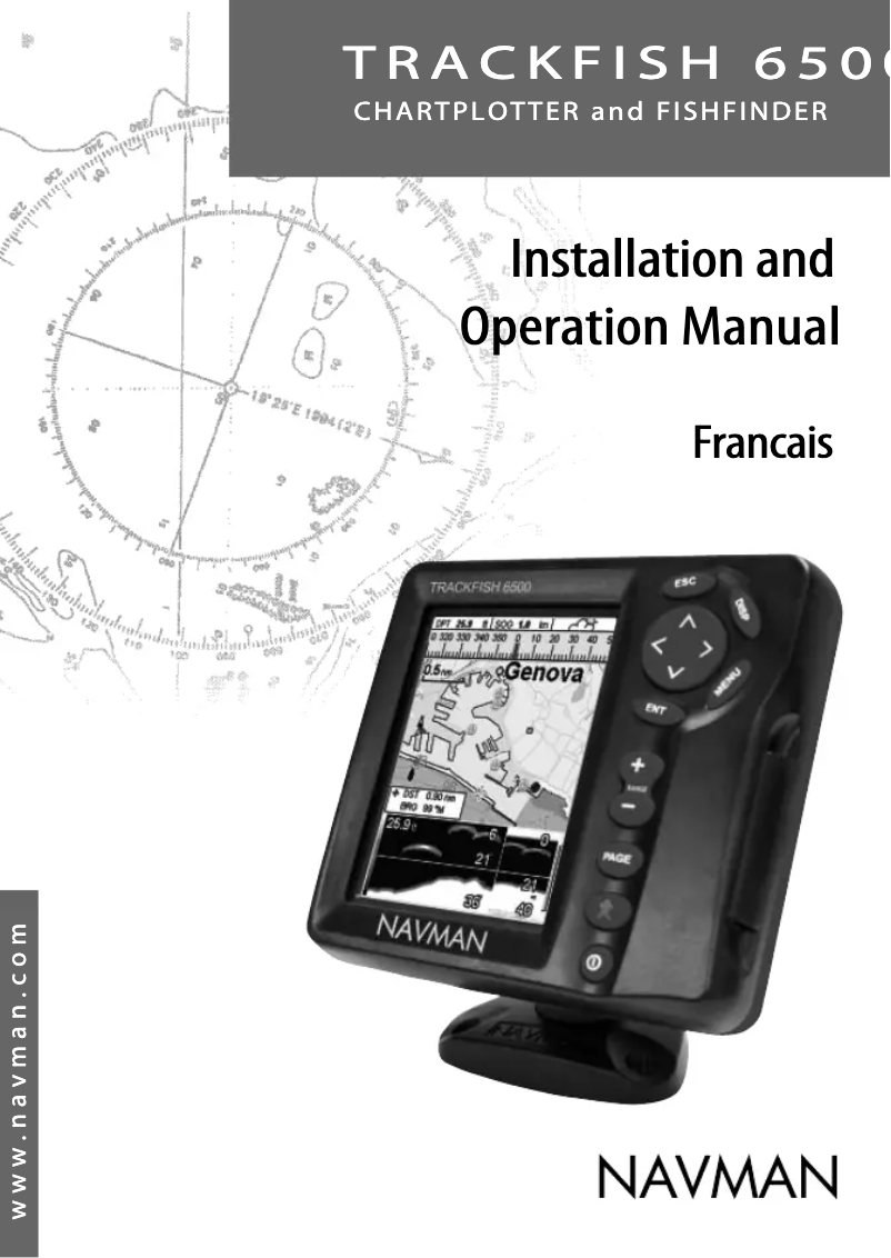 Page 1 of the manual User Manual Navman TrackFish 6500