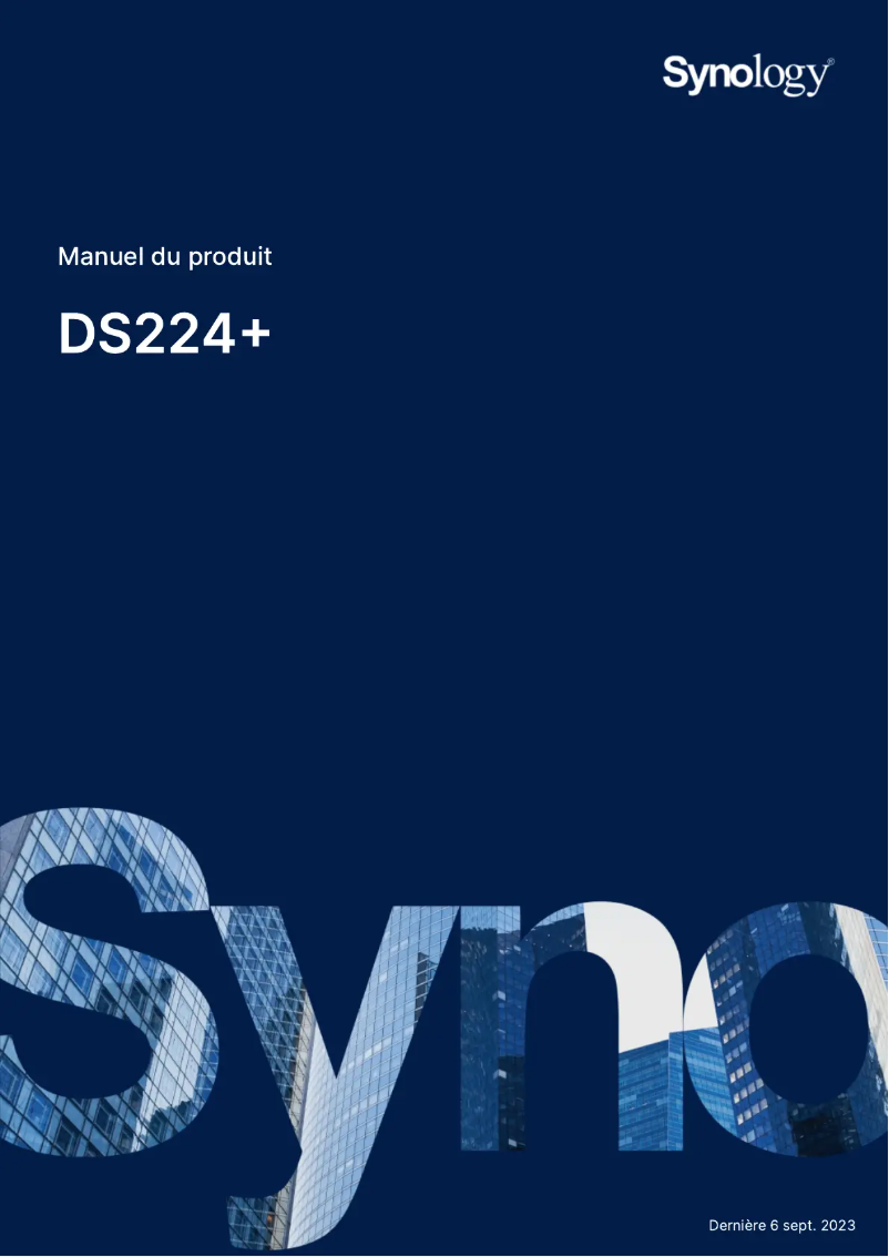 First page image of the manual for DiskStation DS224+