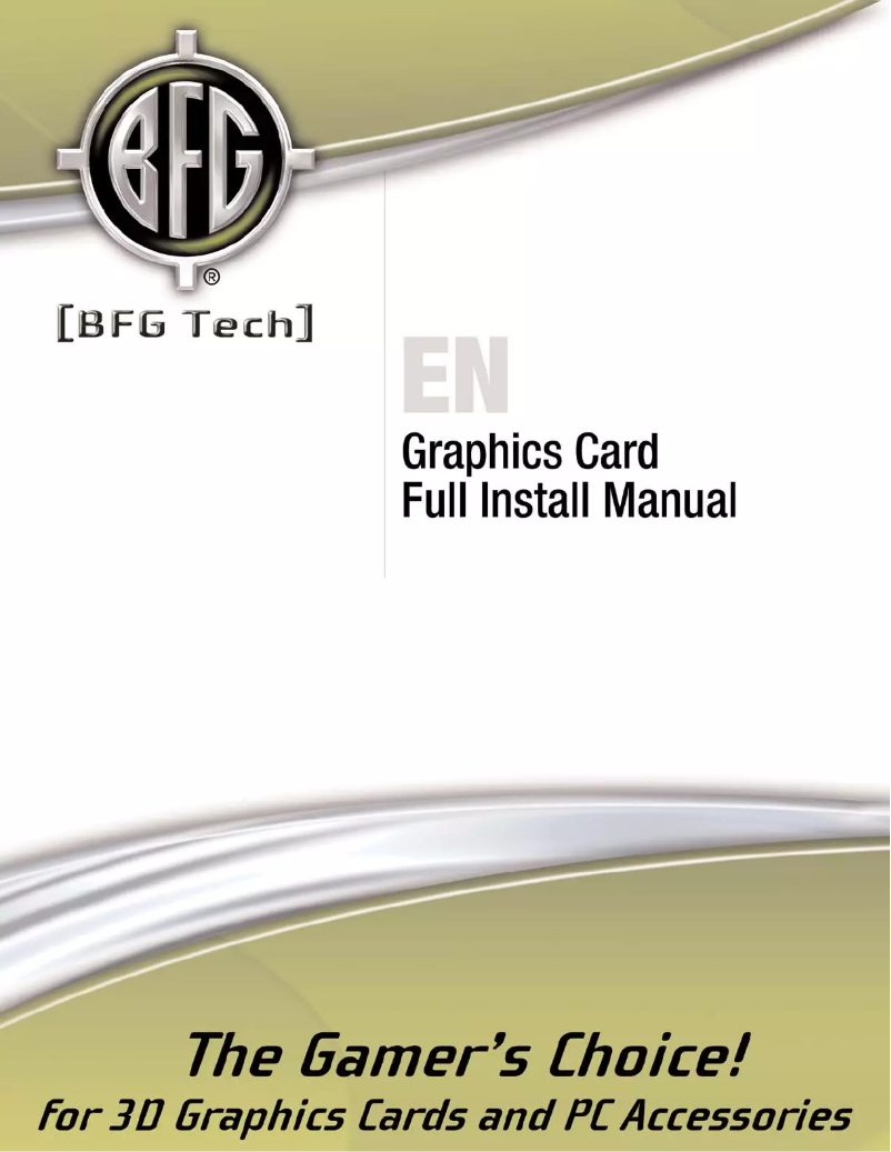 First page image of the manual for NVIDIA GeForce GTX 275 OC