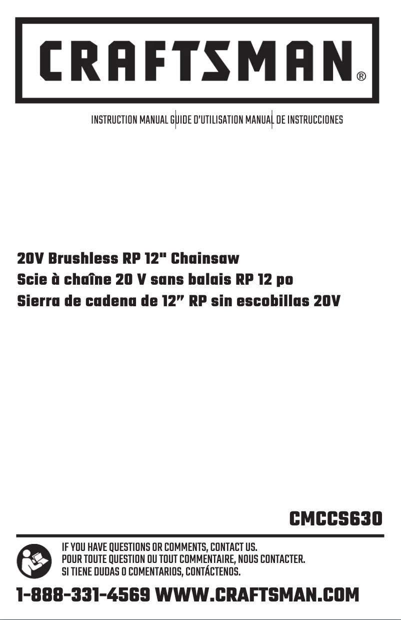 First page image of the manual for CMCCS630