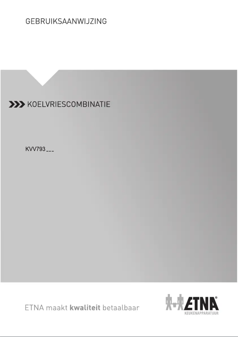 First page image of the manual for KVV793ZWA