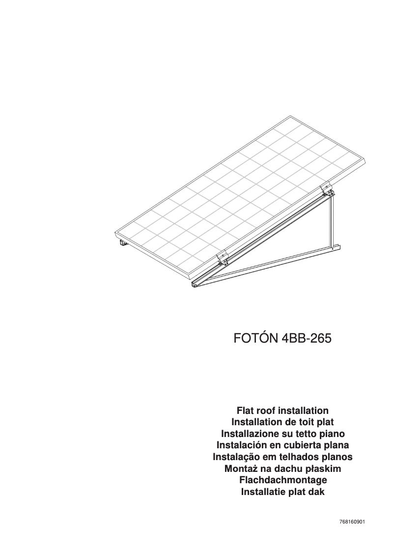 First page image of the manual for FOTÓN 4BB-265
