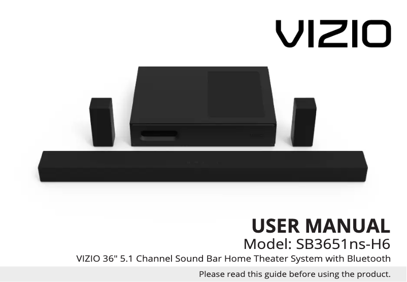 First page image of the manual for SB3651ns-H6