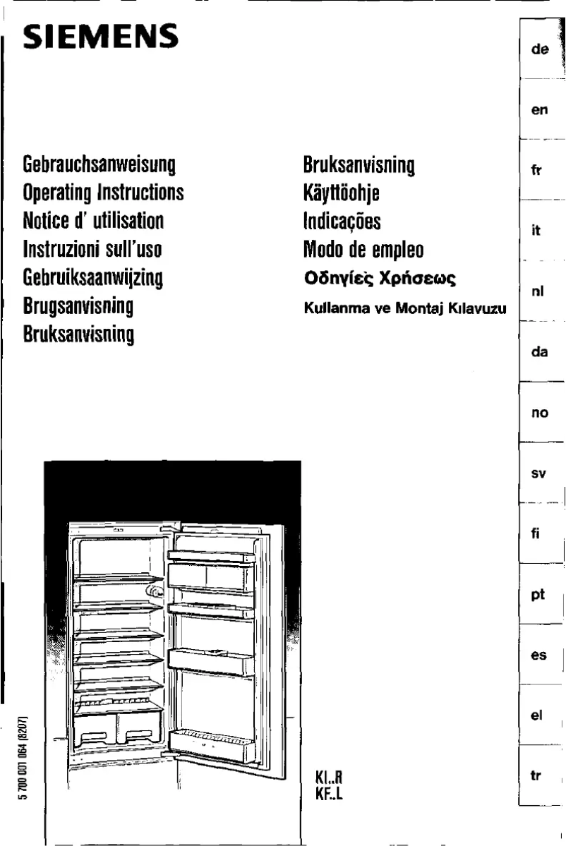 First page image of the manual for KI18R450