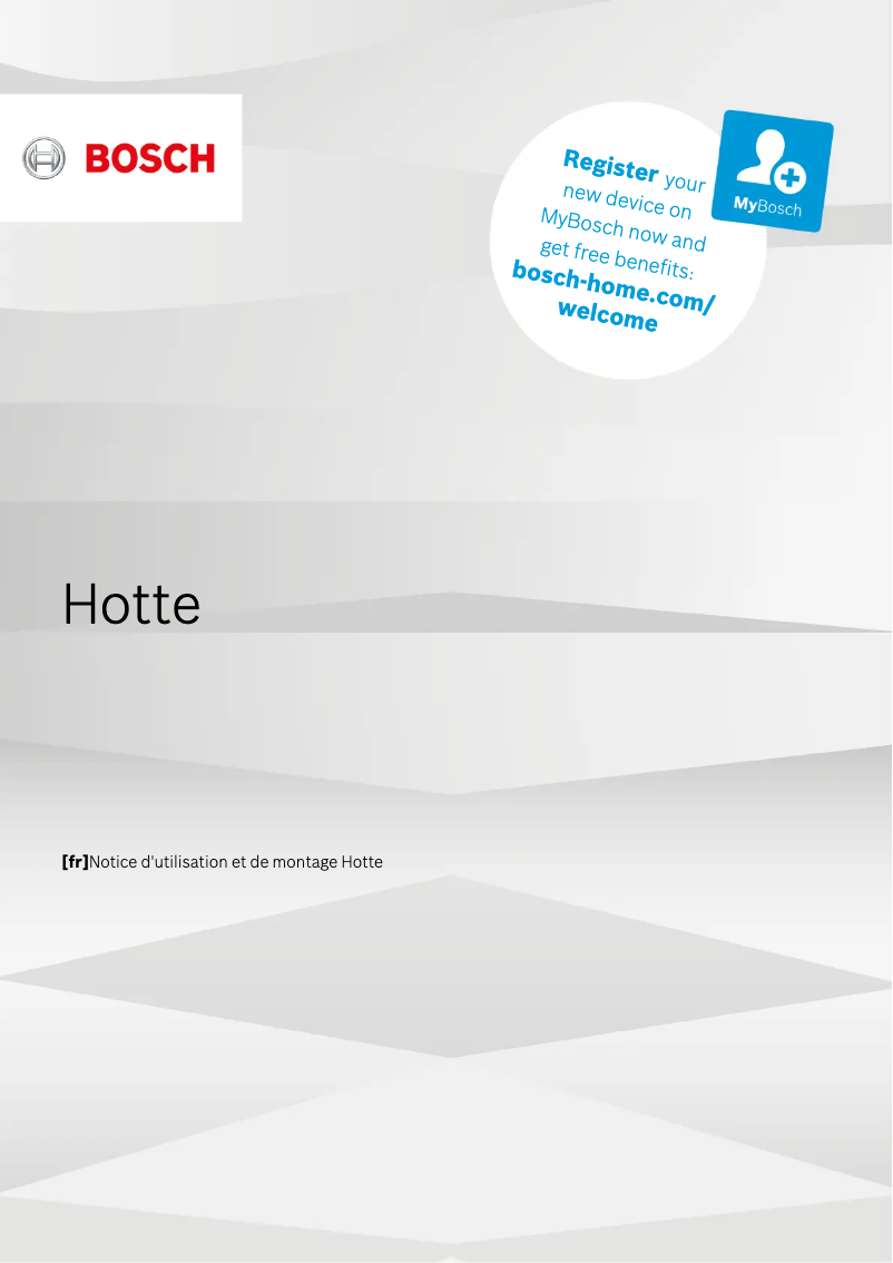 Page 1 of the manual User Manual Bosch Serie | 6 DFR097T50