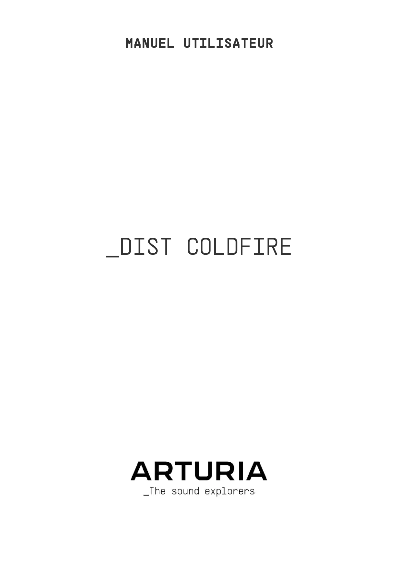 First page image of the manual for Dist COLDFIRE