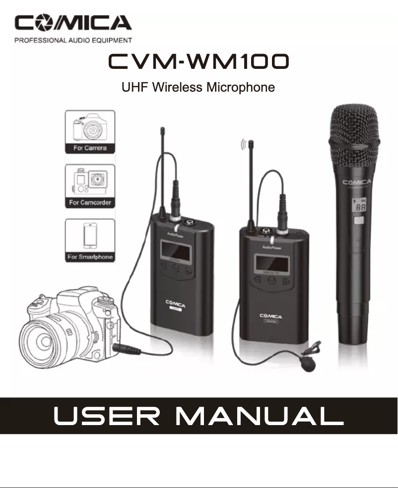 First page image of the manual for CVM-WM100