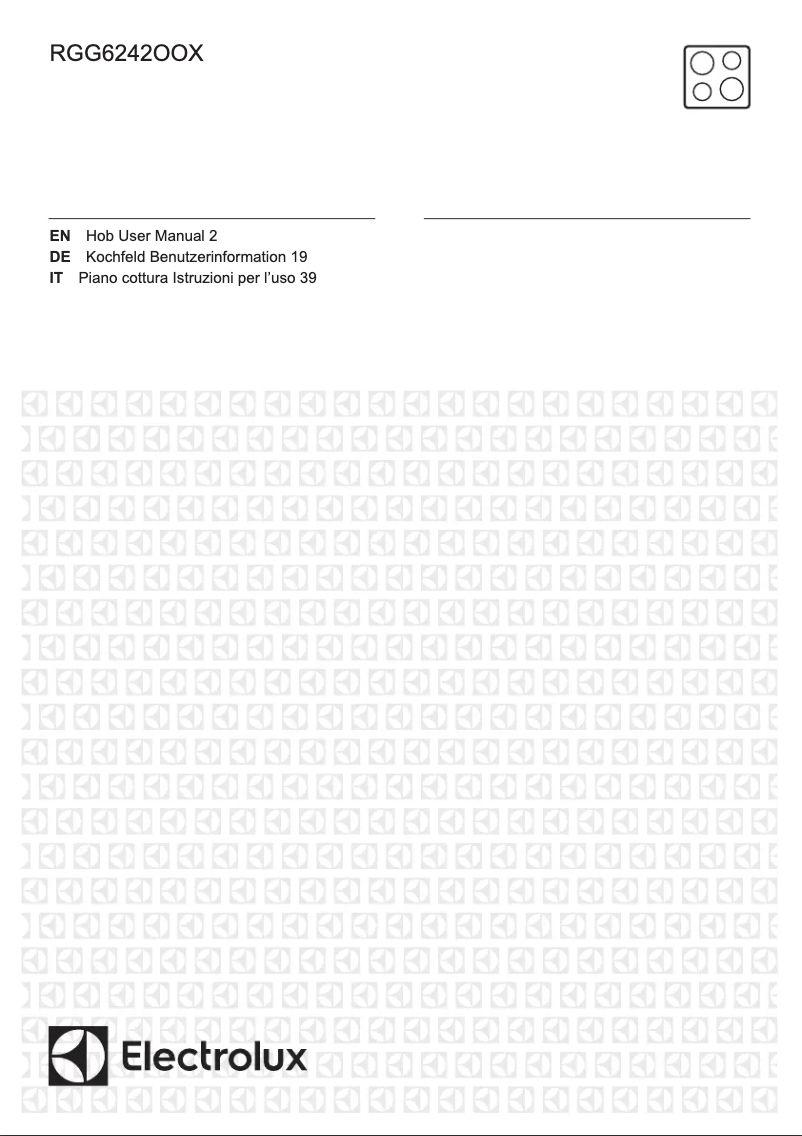 Page 1 of the manual User Manual Electrolux RGG6242OOX