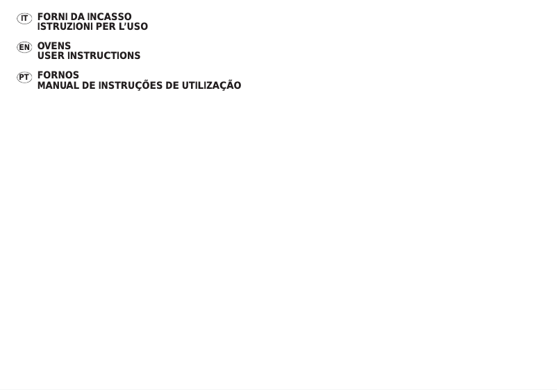 Page 1 of the manual User Manual Candy FL100/1N