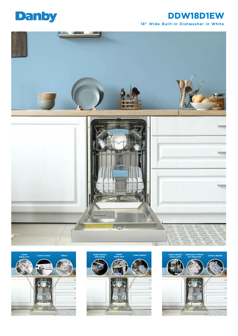 First page image of the manual for DDW18D1EW