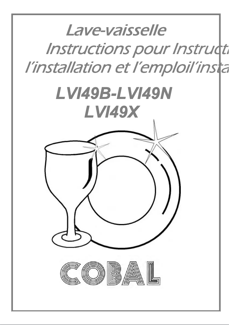 Page 1 of the manual User Manual Cobal LVI49X