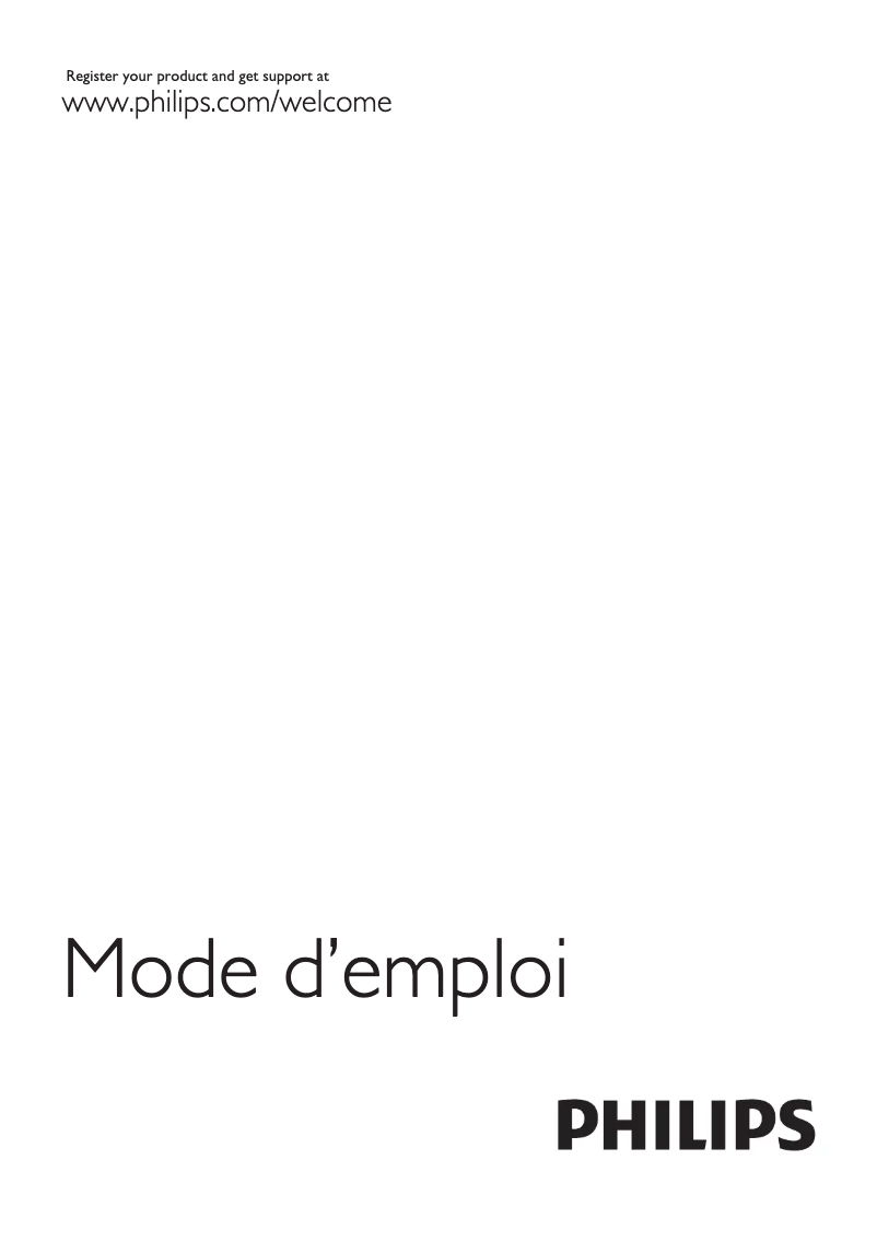 First page image of the manual for 42PFL6057H