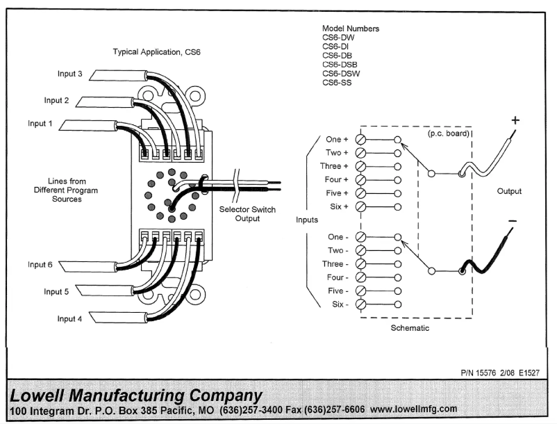 First page image of the manual for CS6-DSB