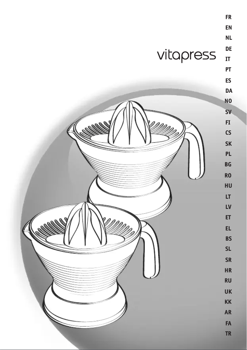 First page image of the manual for VitaPress ZP300138