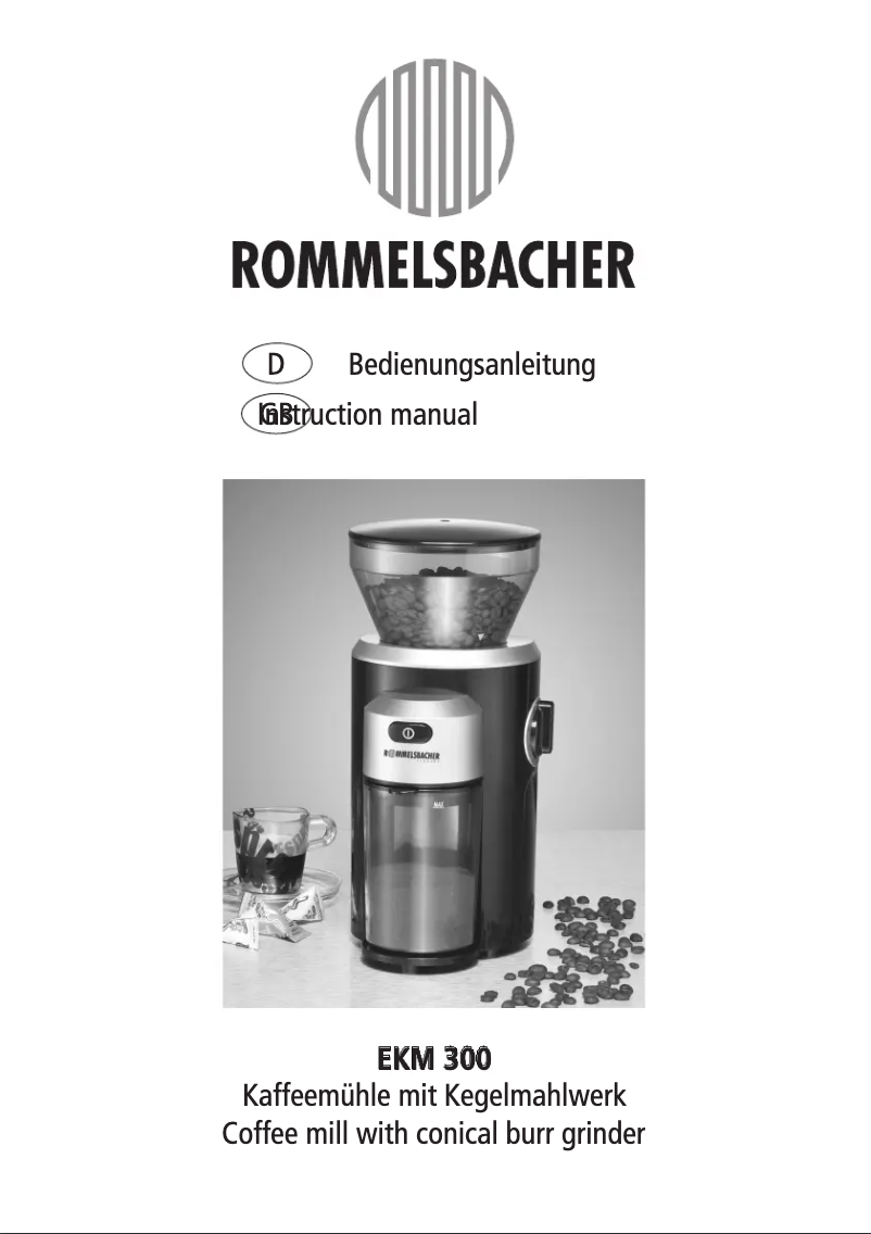 Page 1 of the manual User Manual Rommelsbacher EKM 300