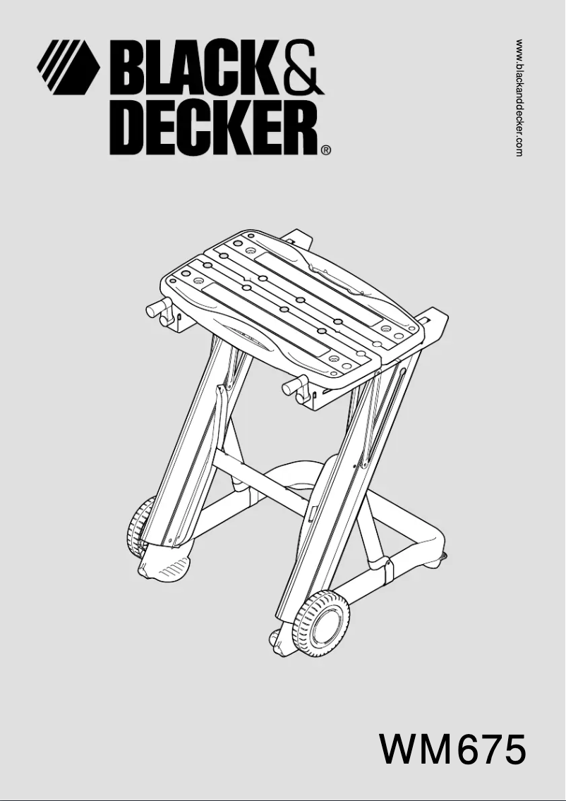 Page 1 of the manual User Manual Black & Decker WM675