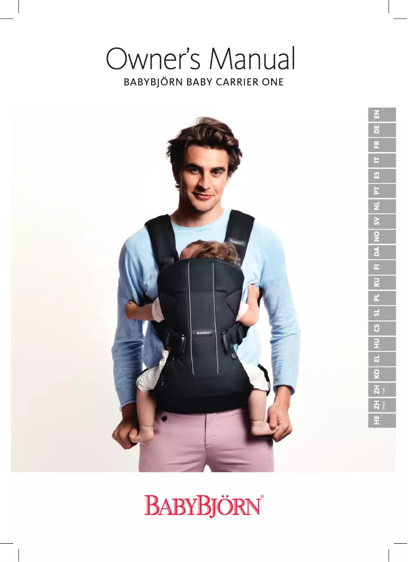 Page 1 of the manual User Manual BabyBjörn Baby Carrier Free