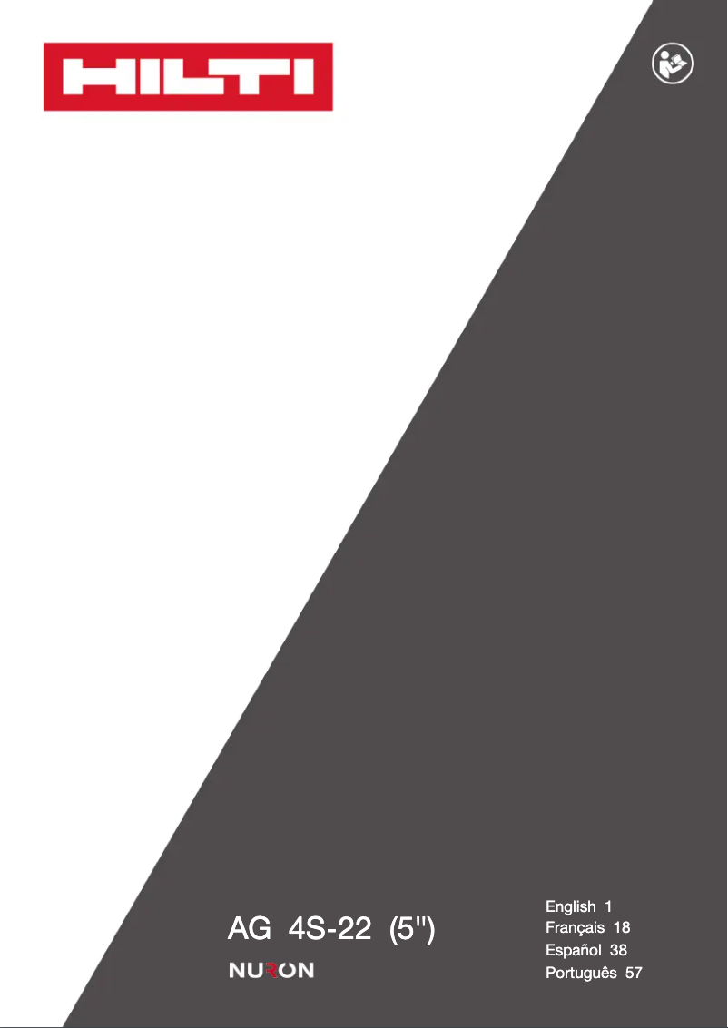 Page 1 of the manual User Manual Hilti AG 4S-22