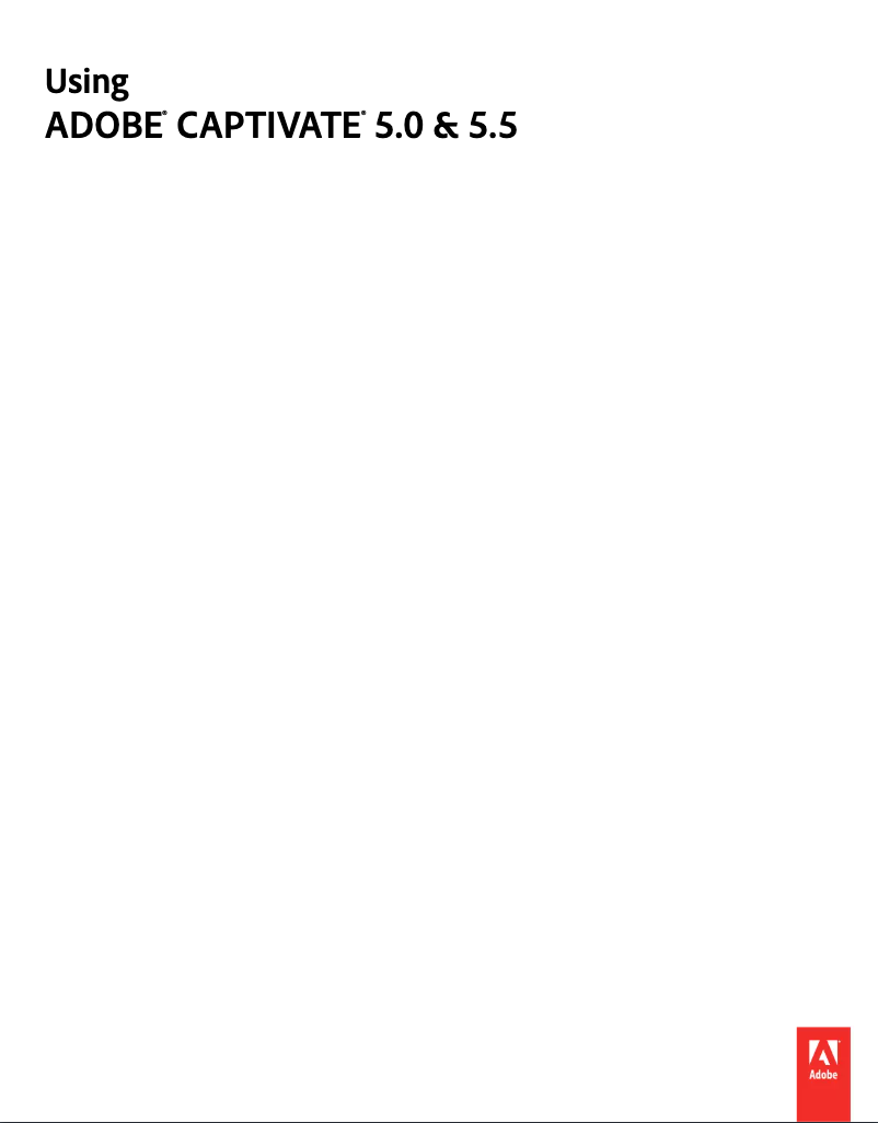 First page image of the manual for Captivate 5.5 (Mac)