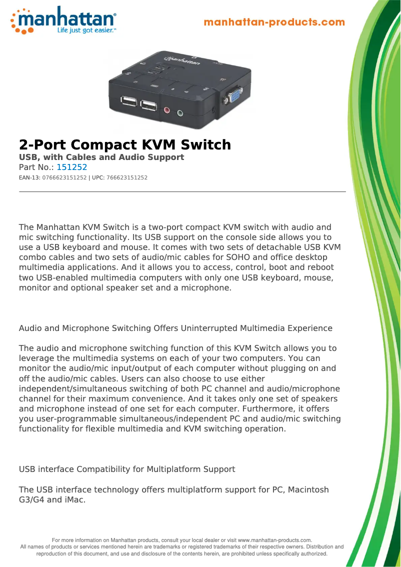 Image de la première page du manuel de l'appareil 151252