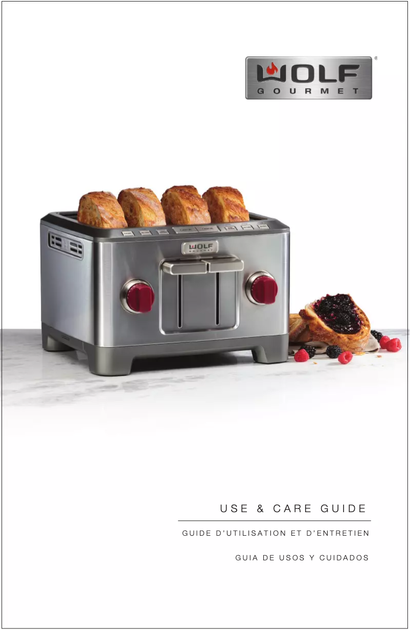 Page 1 of the manual User Manual Wolf WGTR124S