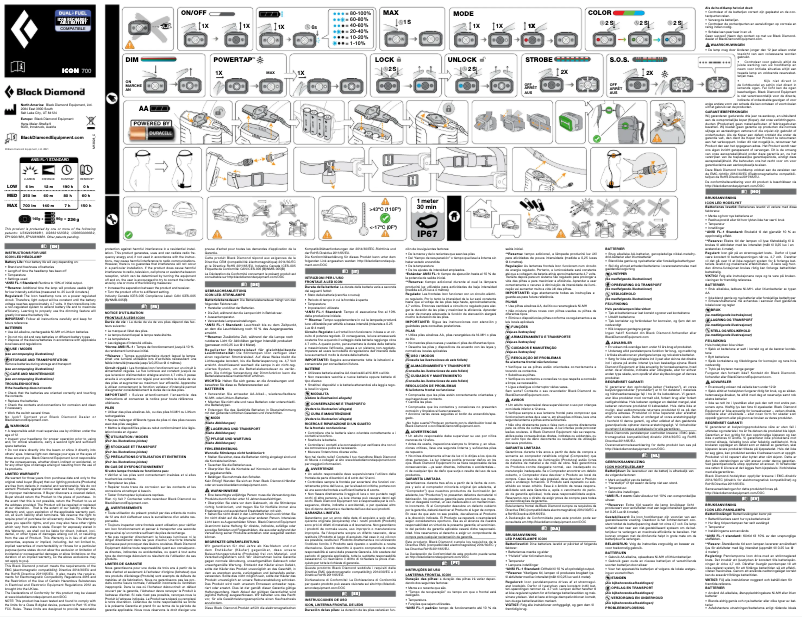 First page image of the manual for Icon 700