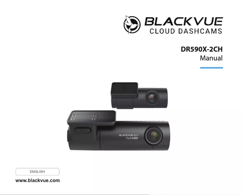 Page 1 of the manual User Manual BlackVue DR590X-2CH