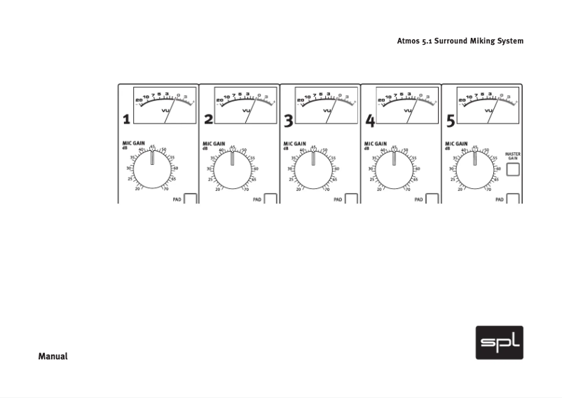 First page image of the manual for Atmos 5.1