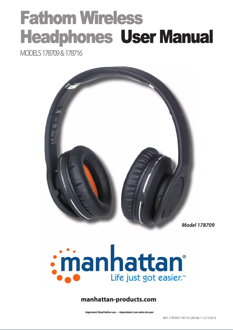 Page 1 of the manual User Manual Manhattan Fathom 178709