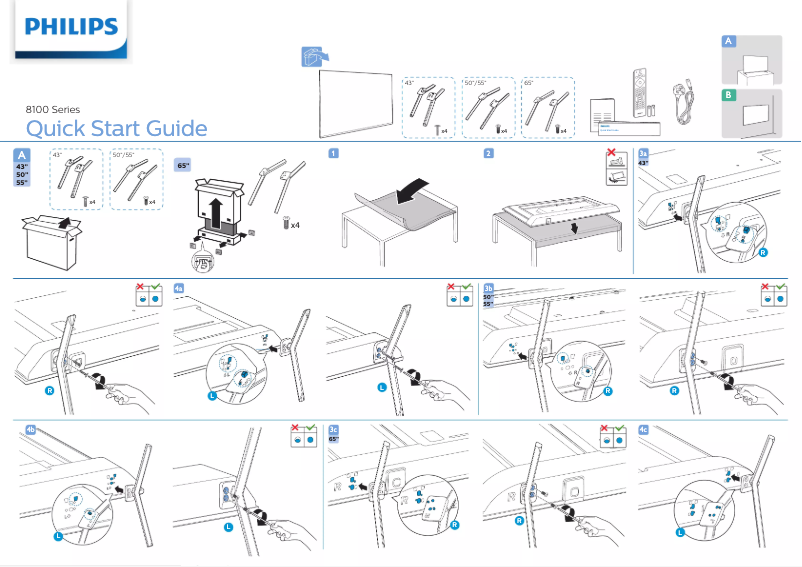First page image of the manual for 55PUD8115
