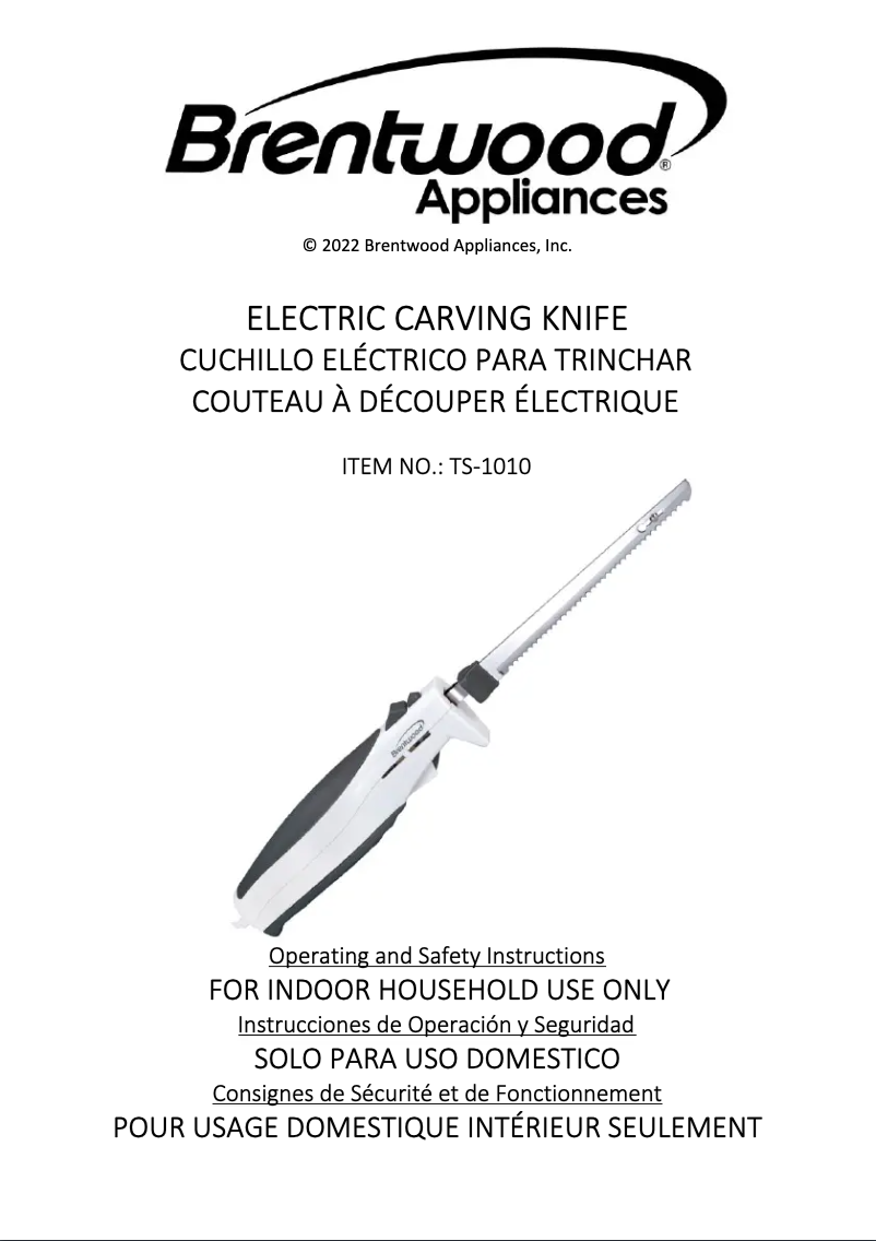 First page image of the manual for TS-1010