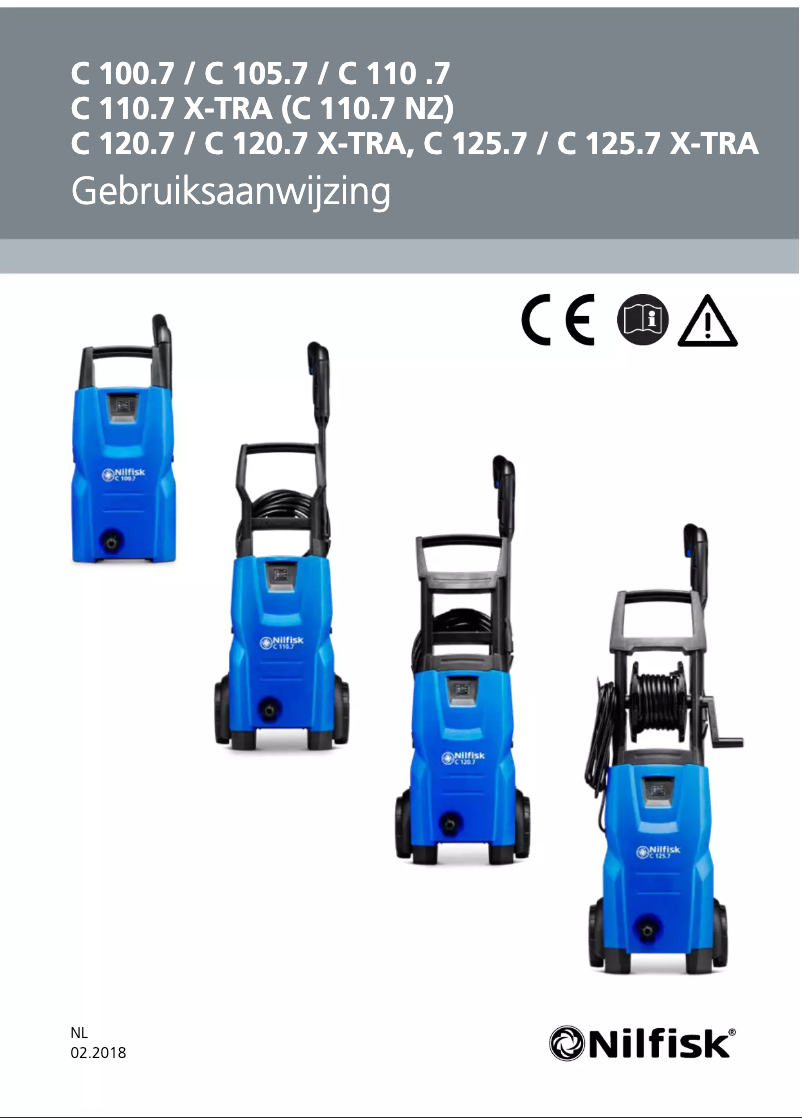 Page 1 of the manual User Manual Nilfisk C 125.7-6 PAD X-TRA