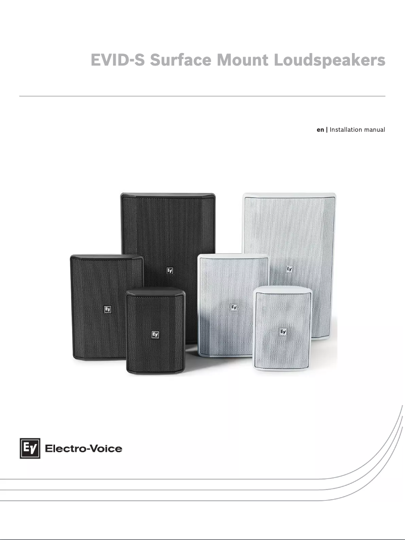 Page 1 of the manual User Manual Electro-Voice Evid 4.2T