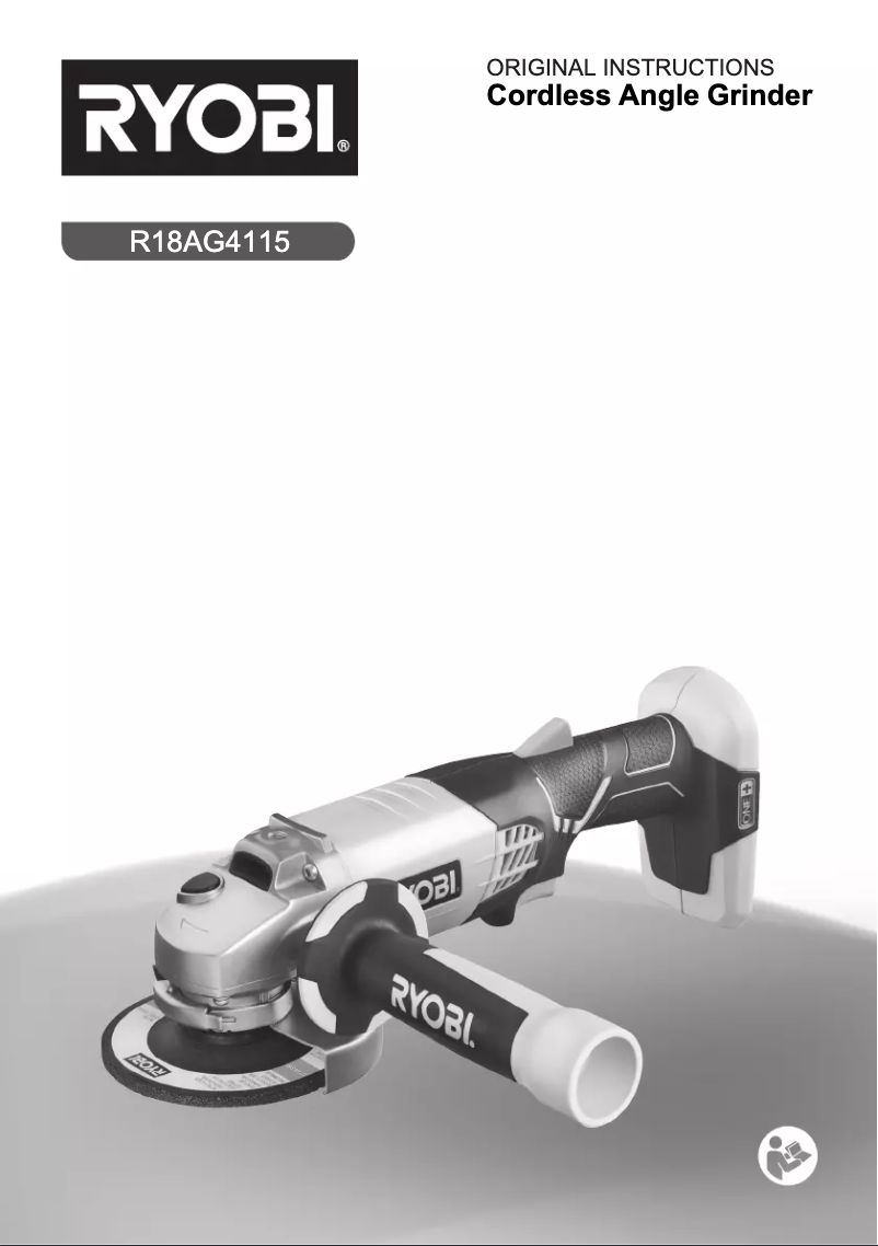 Page 1 of the manual User Manual RYOBI One+ R18AG4115