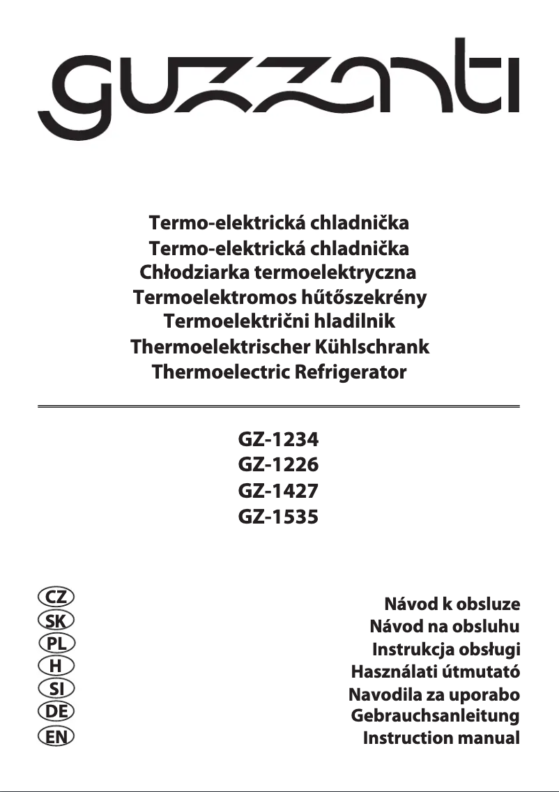 Page 1 of the manual User Manual Guzzanti GZ 1535S