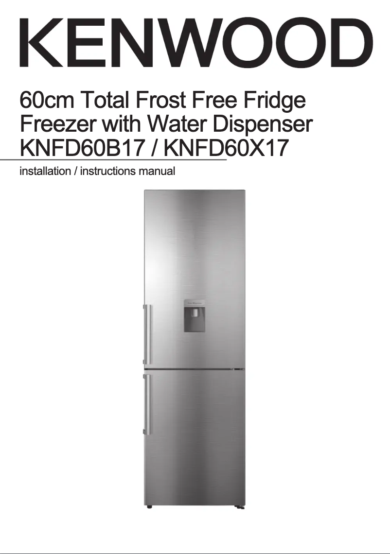 First page image of the manual for KNFD60X17