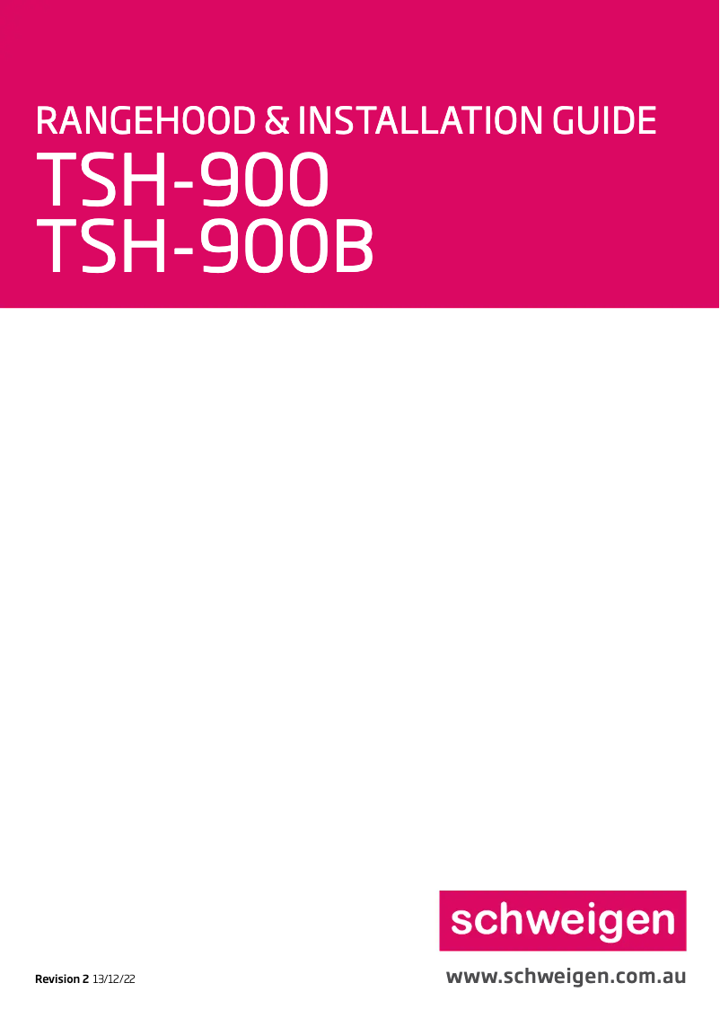 Page 1 of the manual User Manual Schweigen TSH-900B