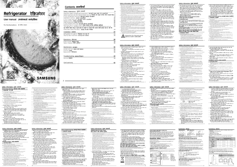 Page 1 of the manual User Manual Samsung RT34C4412SL