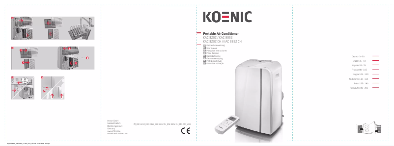 First page image of the manual for KAC 3232