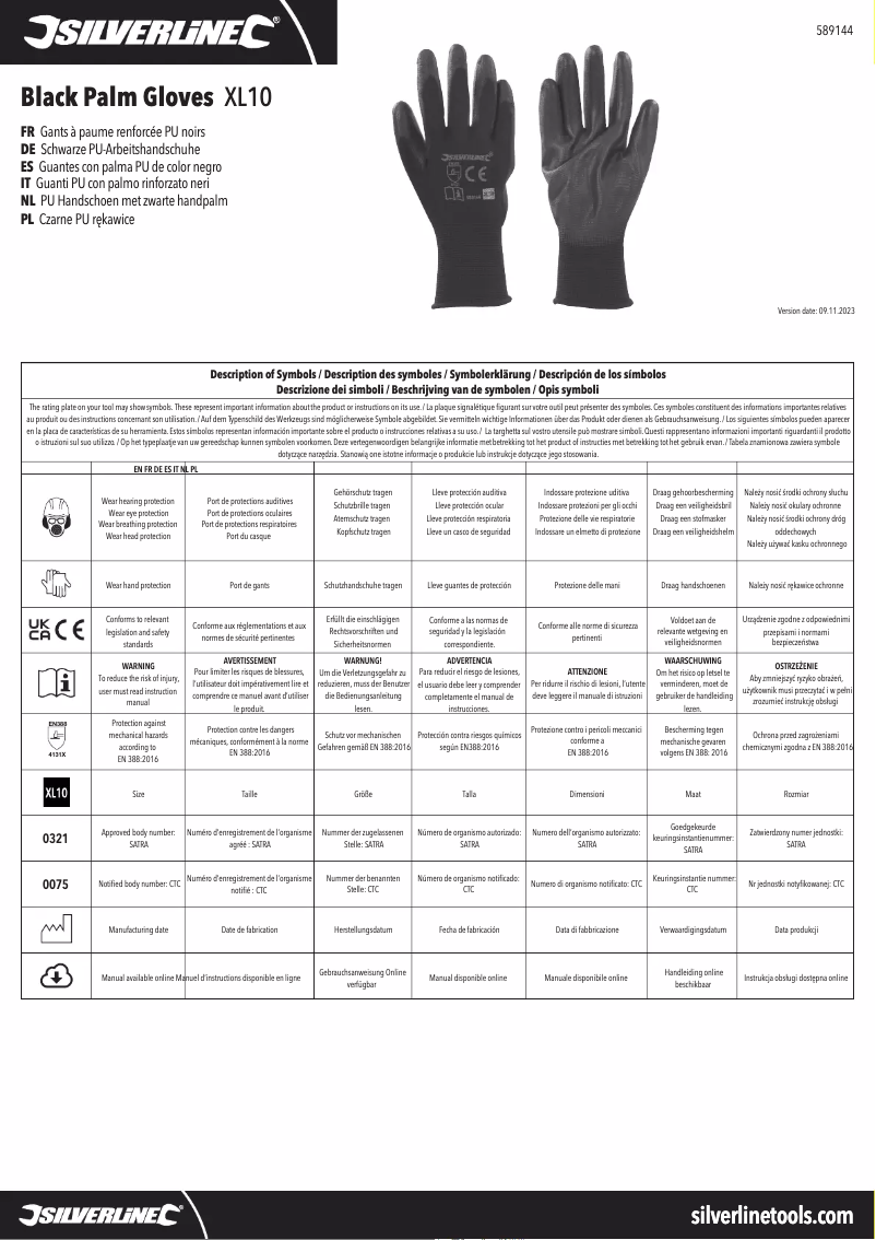 First page image of the manual for 589144