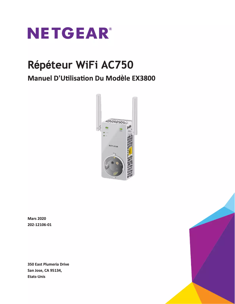 First page image of the manual for EX3800