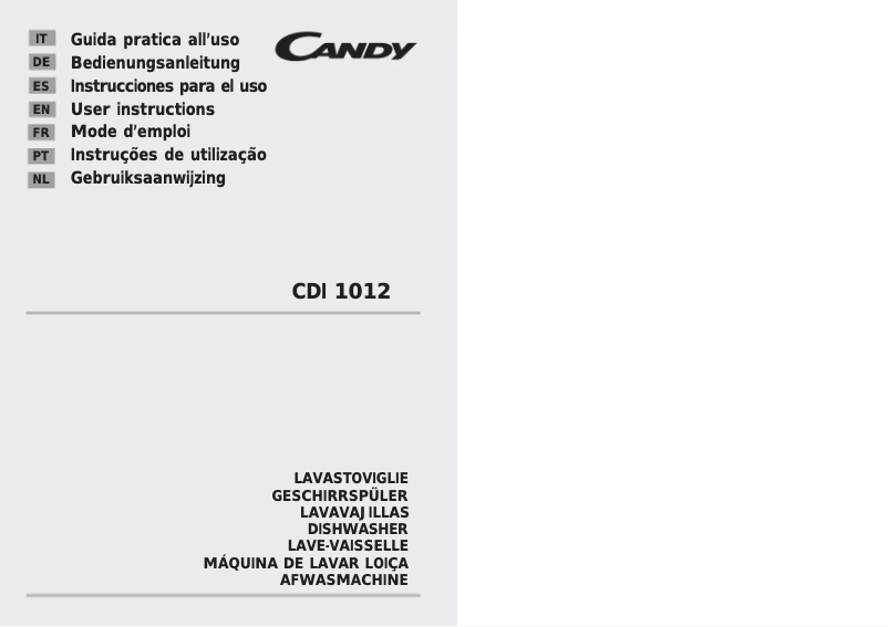 First page image of the manual for CDI 1012/4-80