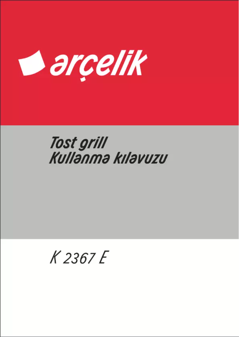 First page image of the manual for K 2367 E