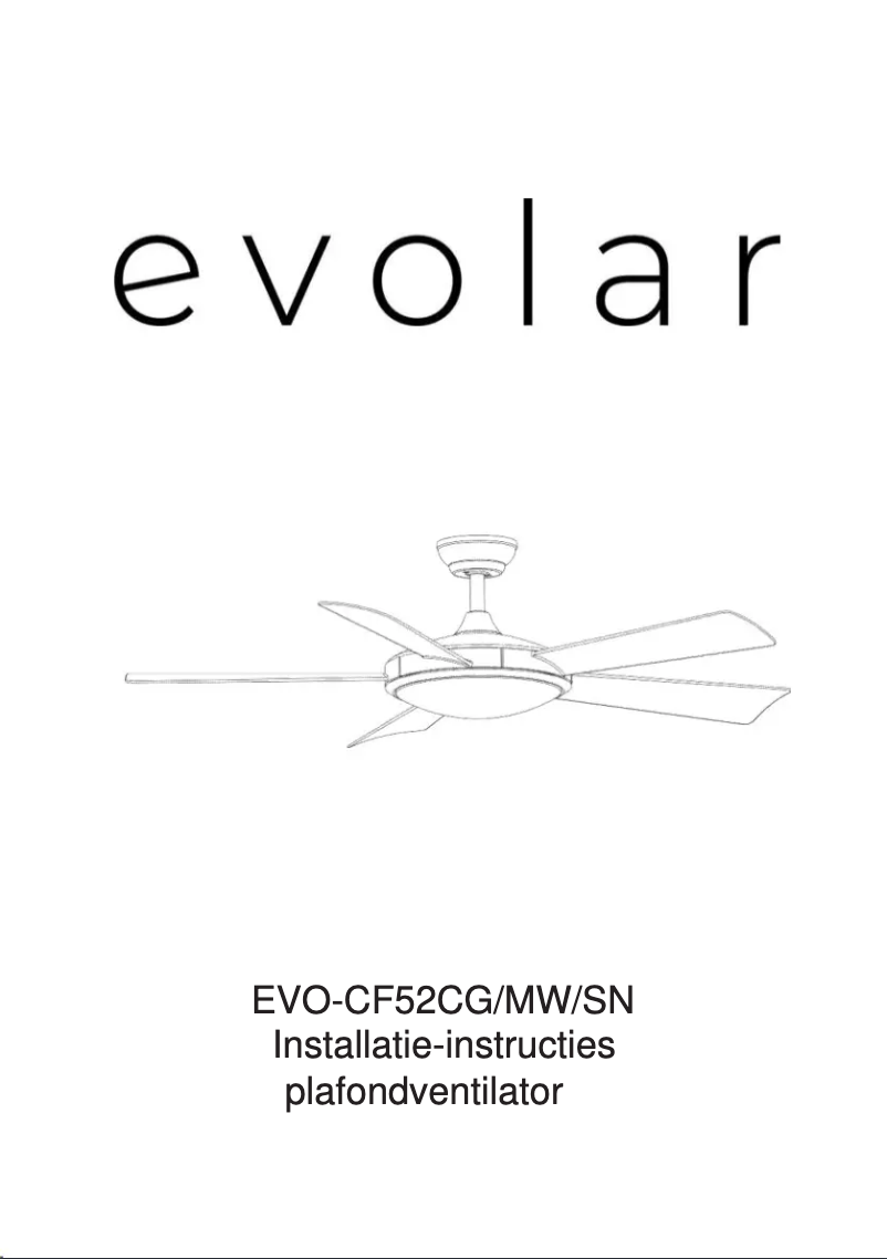 First page image of the manual for EVO-CF52SN