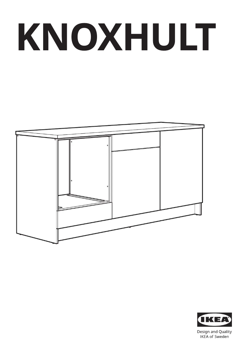Page 1 of the manual User Manual Ikea KNOXHULT 703.267.88