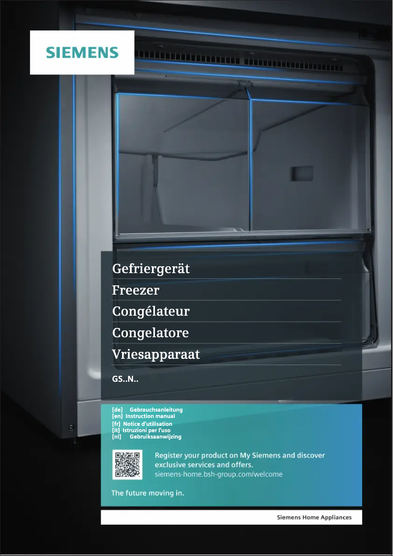 Page 1 of the manual User Manual Siemens GS54NAWDV