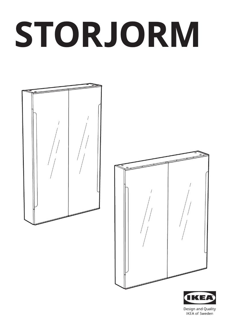 First page image of the manual for STORJORM 402.481.22