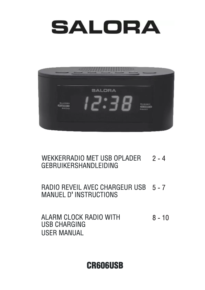 First page image of the manual for CR606USB