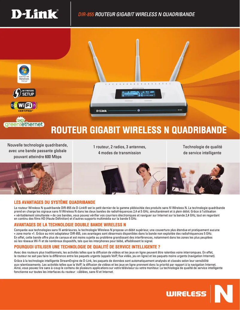 First page image of the manual for DIR-855